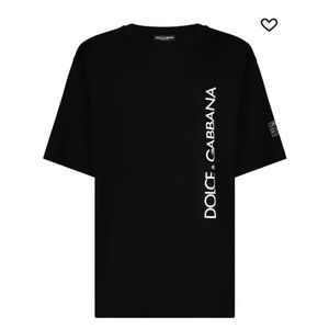 Dolce & Gabbana Men's Black & Logo Tee. Size: XL. Never worn, perfect condition.